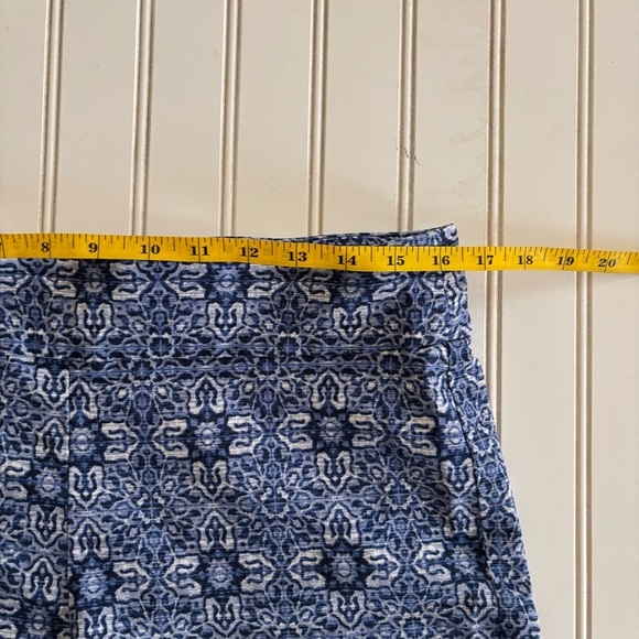 Counterparts High Waist Blue Shorts with Scalloped Hem - Picture 7 of 10